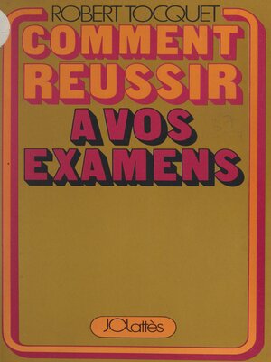 cover image of Comment réussir à vos examens